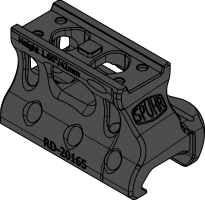 Spuhr RD-20165 Aimpoint T-2/CompM5 Mount H42mm/1.65" PIC